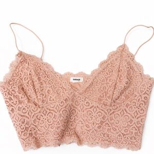 Garage Lace Bralette in Dusty Rose